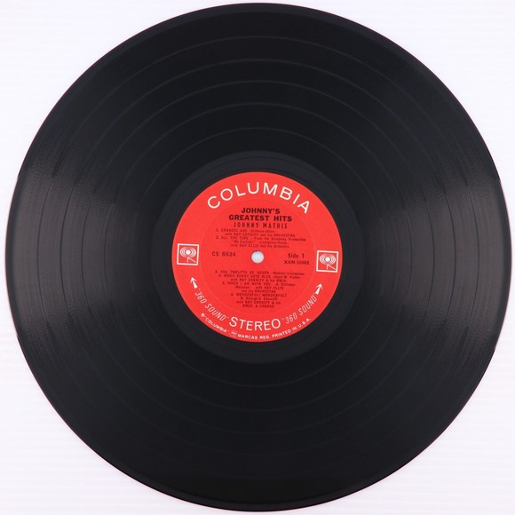 Johnny Mathis Johnny's Greatest Hits LP Vinyl Record Santa Maria Columbia CL8634 - Picture 8 of 16